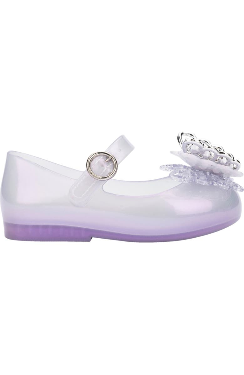 Mini Melissa Kids' Sweet Love Fly Flat, Alternate, color, Pearly Lilac