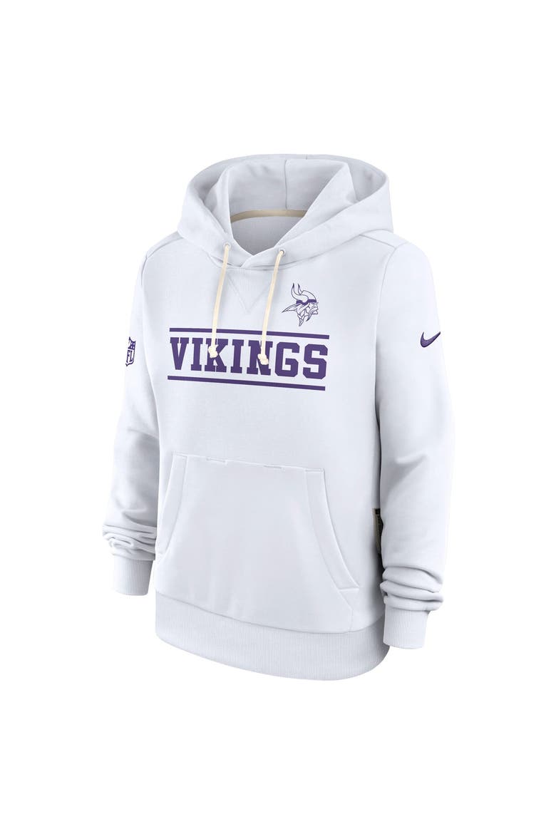 Women's Nike White Minnesota Vikings Alt Sideline Standard Issue Dri-FIT Hoodie, Alternate, color, White
