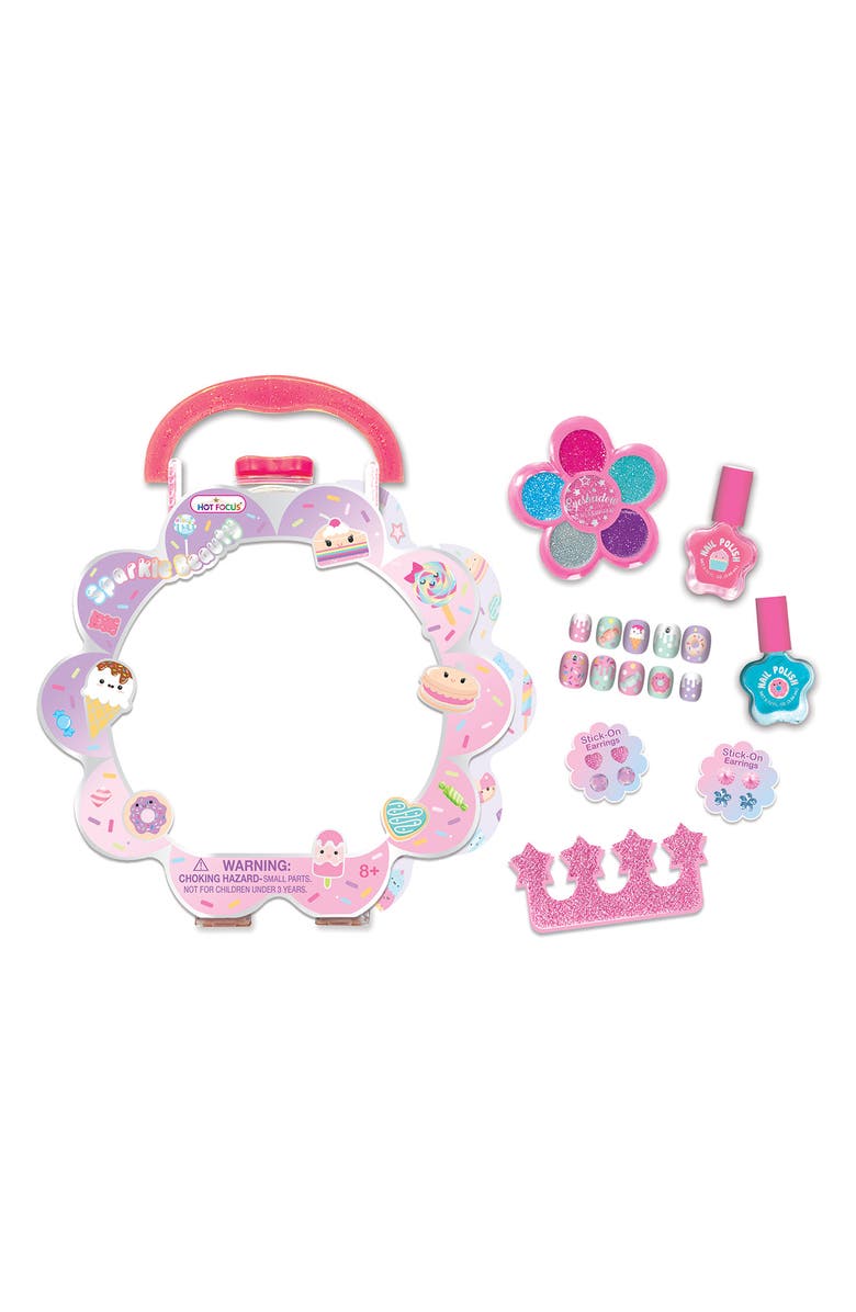 HOT FOCUS Kids' Sparkle Beauty Cosmetic Kit, Alternate, color, 