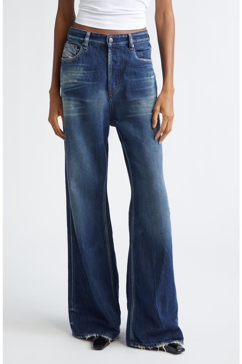 1996 D-Sire Low Rise Wide Leg Jeans, Main, color, DENIM