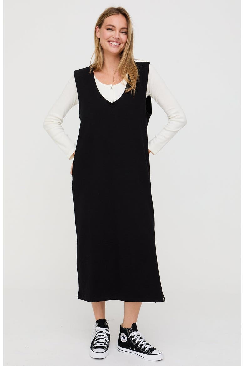Organic Cotton Quinn Dress, Alternate, color, Black