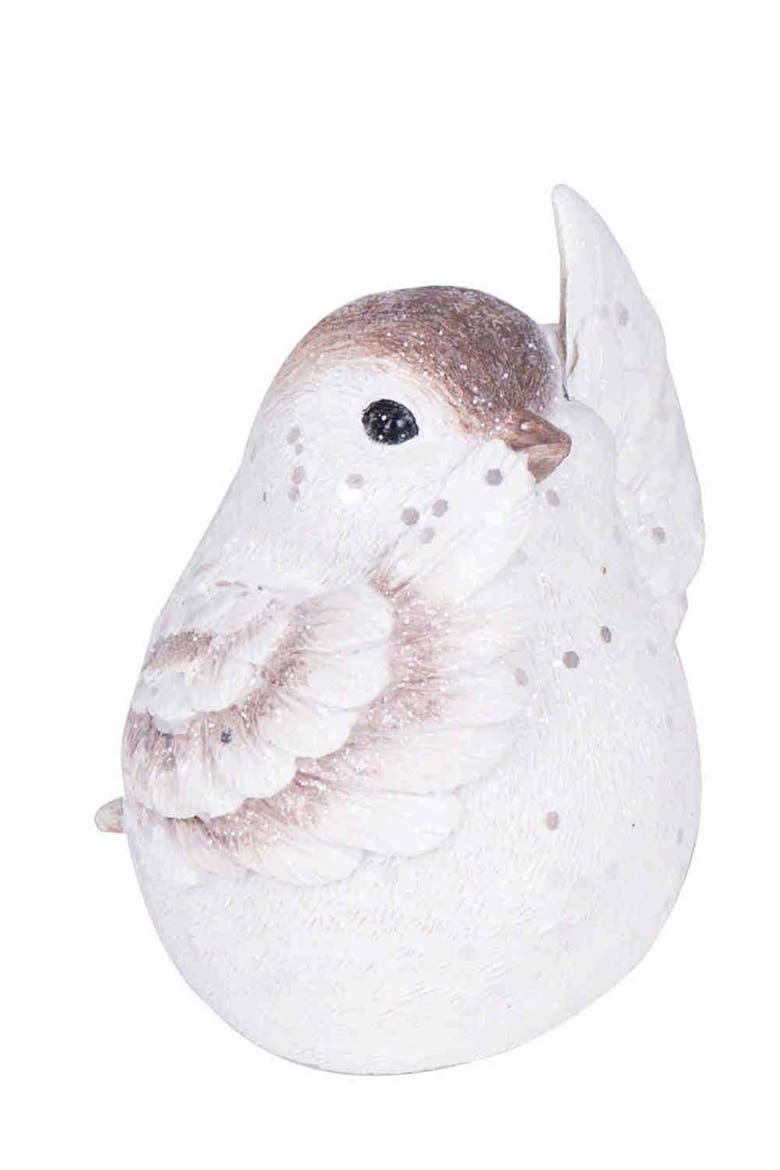 Sitting Birds Figurines A/3, Alternate, color, White