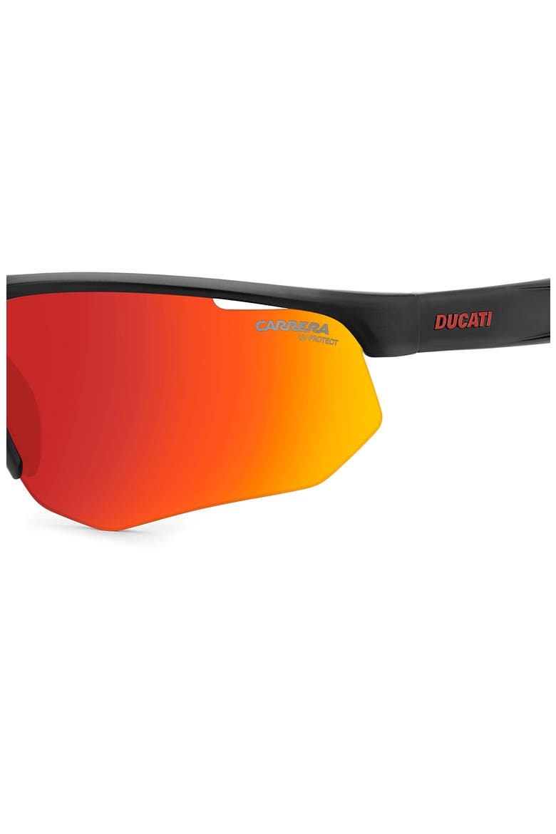 x Ducati 69mm Carduc Rectangle Sunglasses, Alternate, color, MATTE BLACK/ RED