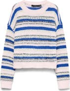 VERO MODA Lenora Stripe Pointelle Sweater