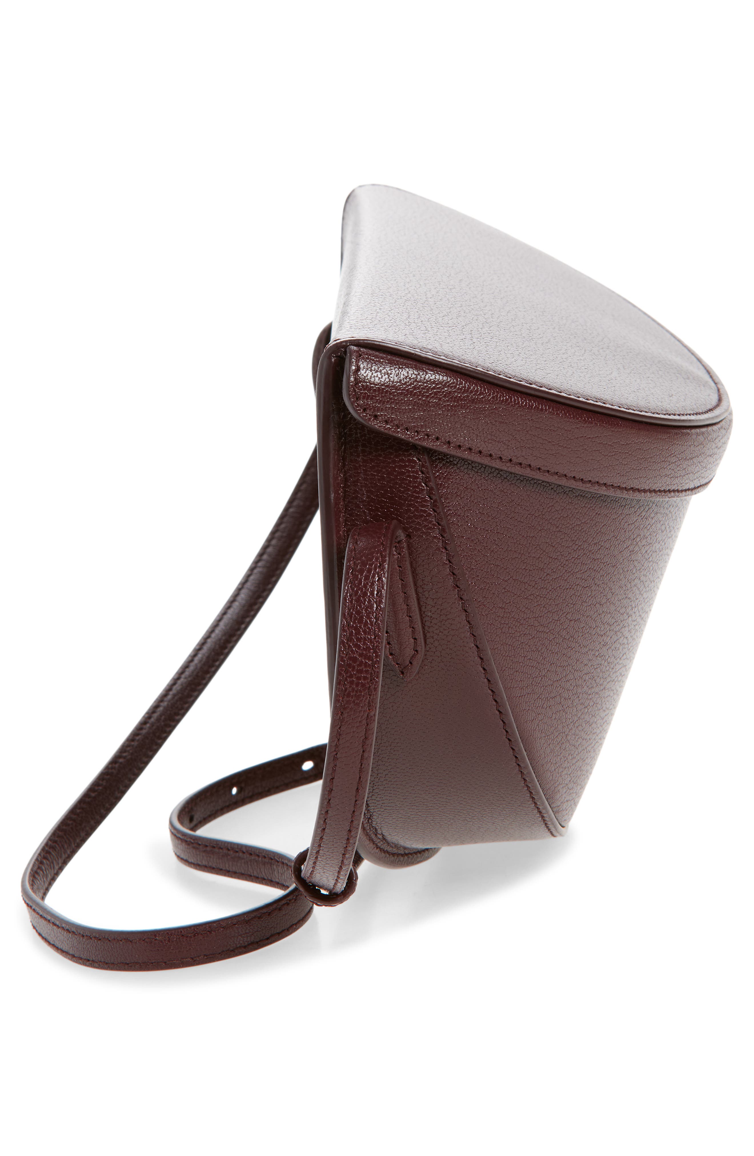 Alaïa Hip East West Crossbody Bag, Alternate, color, Rouge Grenat