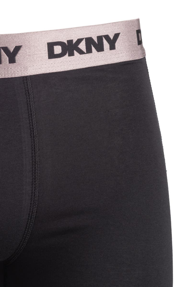 DKNY Pack of 4 Boxer Briefs, Alternate, color, Black/Black/Black/Black