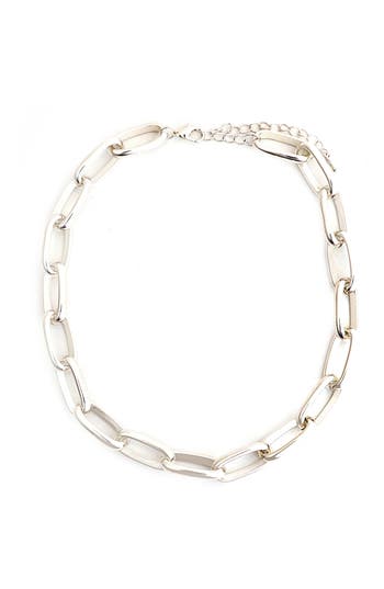 Panacea Link Chain Necklace In Silver