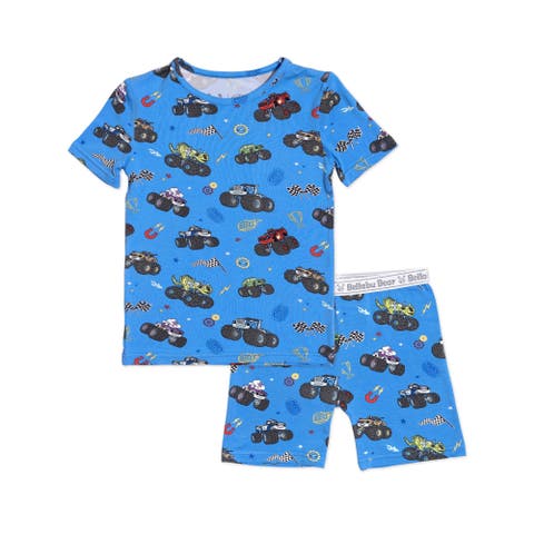 Blaze & Monster Kids 2-Piece Short Sleeve & Shorts Pajama Set
