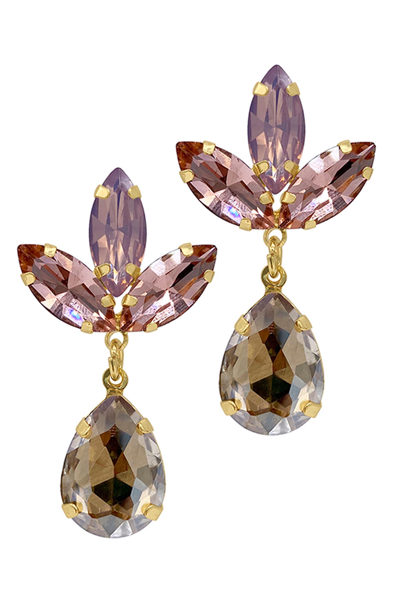 Adornia Crystal Petal Drop Earrings (Women) | Nordstromrack