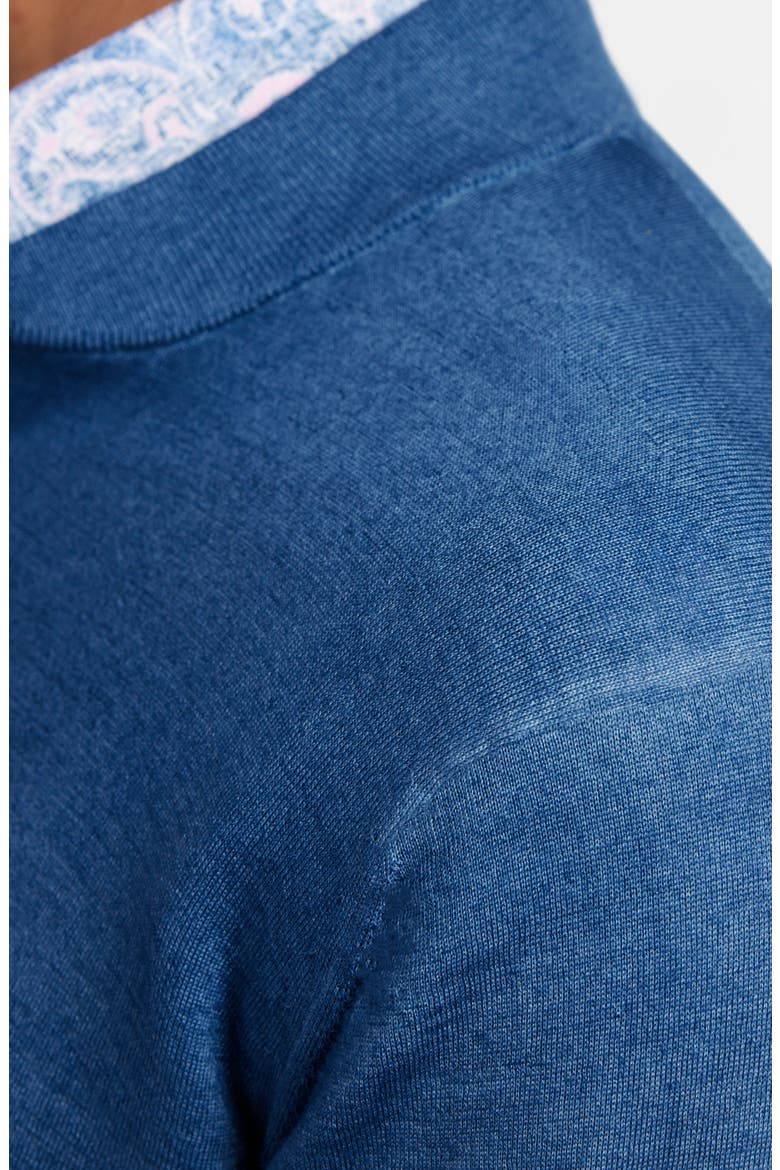 Skipper Merino Wool Blend Quarter Zip Sweater, Alternate, color, TIDAL BLUE