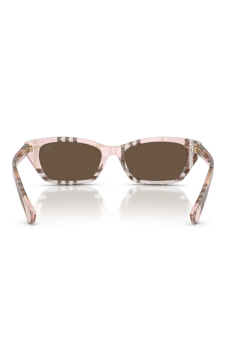 52mm Rectangle Sunglasses, Alternate, color, BROWN