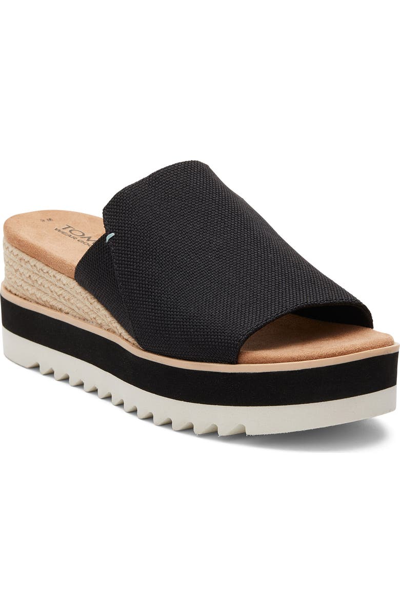 TOMS Diana Mule Sandal, Main, color, Black