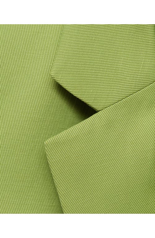 Mango One-button Blazer In Green