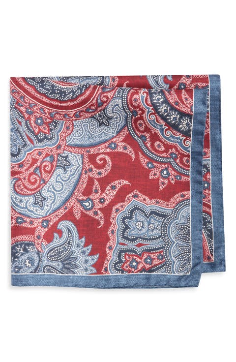 Paisley Silk Pocket Square
