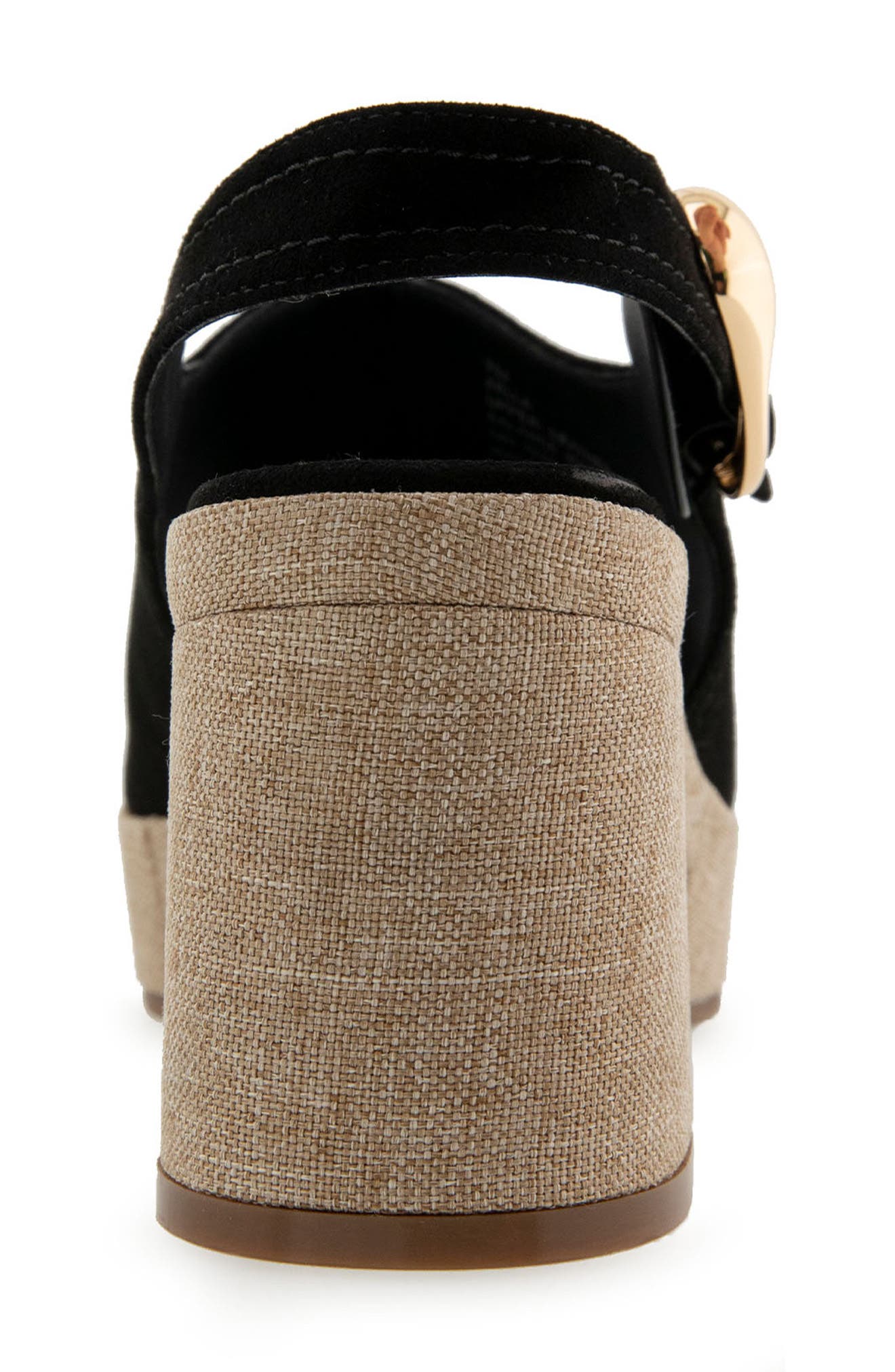 Aerosoles Zella Slingback Platform Sandal, Alternate, color, Black Suede