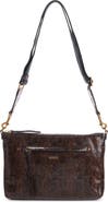 Isabel Marant Nessah Croc Embossed Leather Crossbody Bag