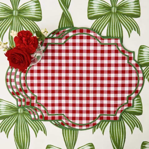Felix Red & Green Gingham Placemats (Set of 4)