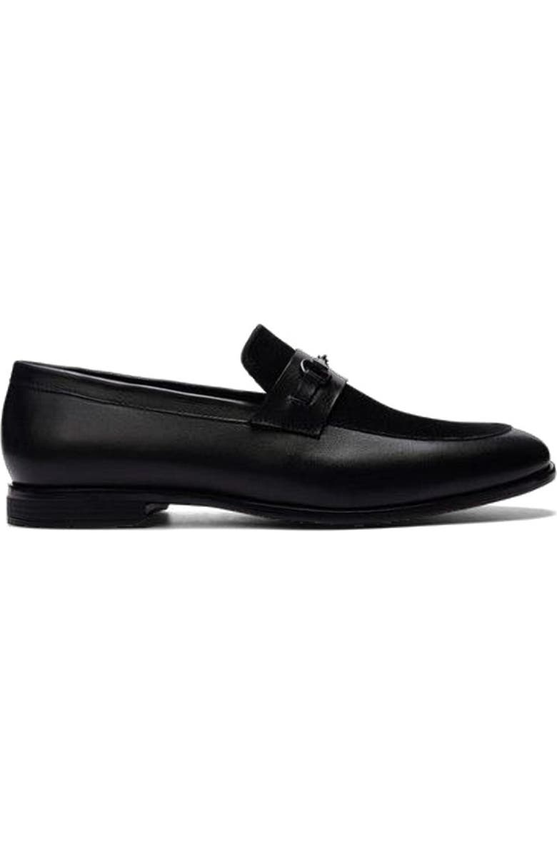 CARLOS SANTANA Lucien Bit Loafer, Alternate, color, Black Leather