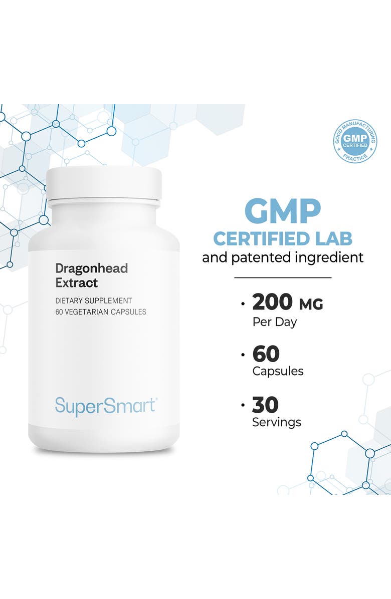 SuperSmart Dragonhead Extract 200mg, Alternate, color, NO COLOR