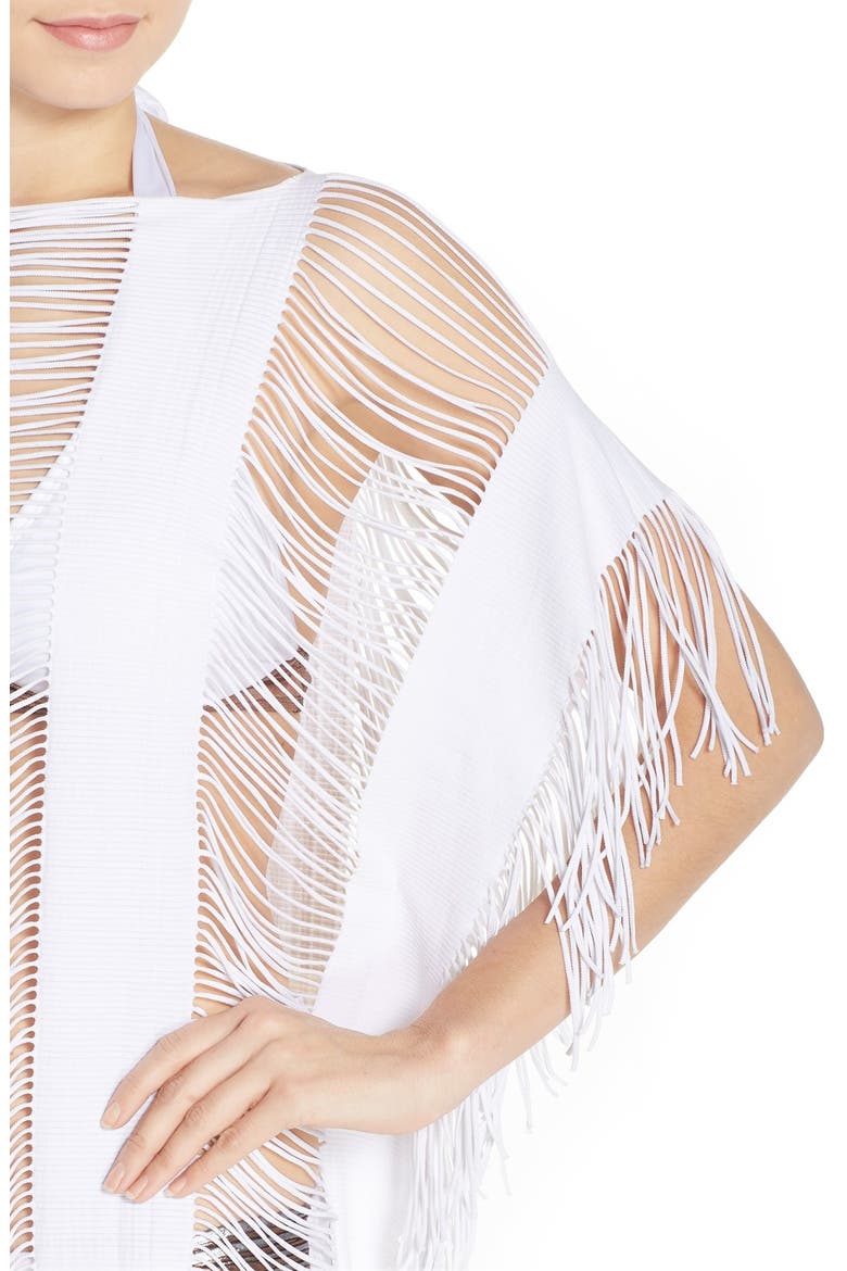 Moniqu' Fringe Cover-Up, Alternate, color, WATER LILY