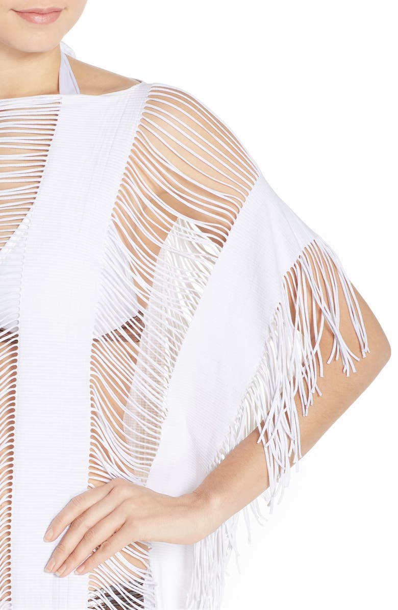 PQ SWIM Moniqu' Fringe Cover-Up, Alternate, color, Water Lily