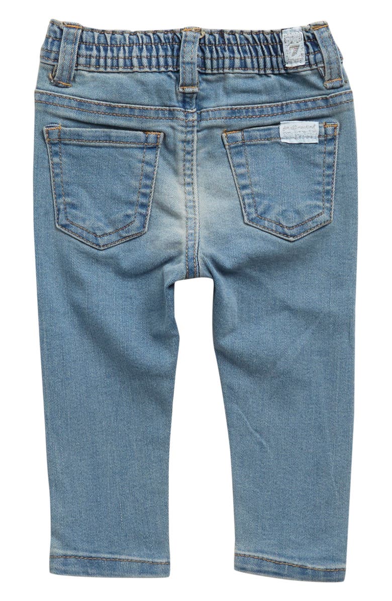 7 For All Mankind Kids' 3-Piece Quilted Jacket, Long Sleeve Top & Denim Pants Set, Alternate, color, 