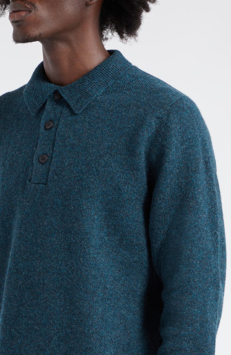 Sunspel Lambswool Polo Sweater, Alternate, color, 
