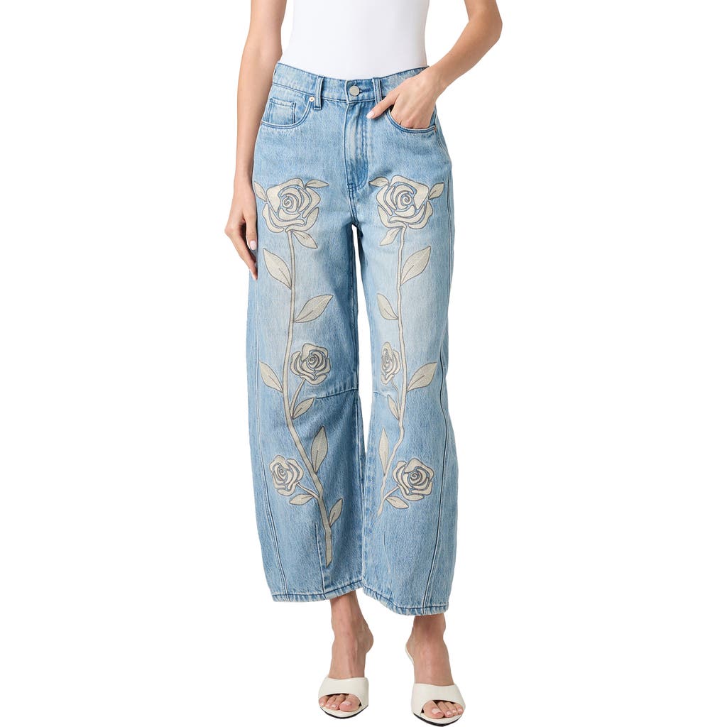 BLANKNYC BLANKNYC EMBROIDERED BARREL LEG JEANS