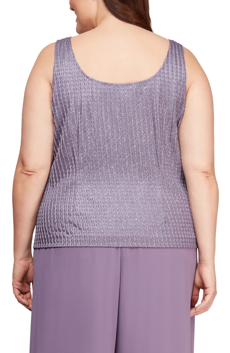 Alex Evenings Glitter Dusted Twinset, Alternate, color,