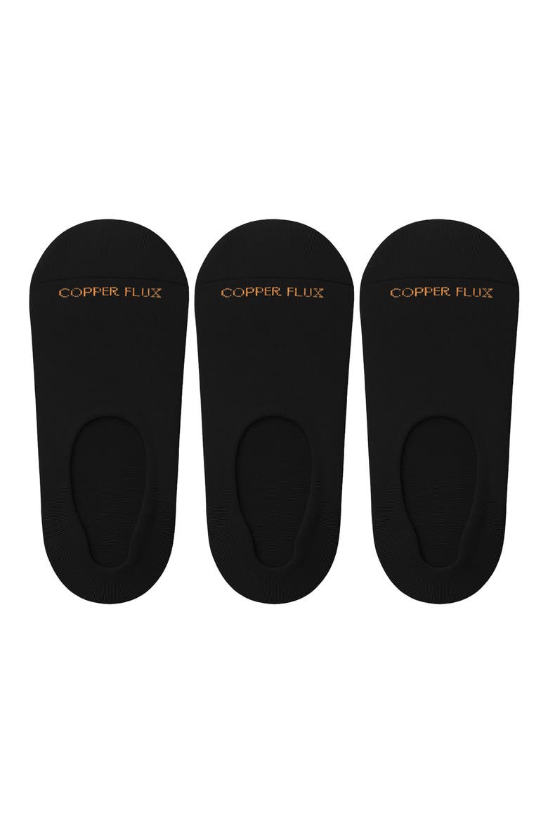 3-Pack No-Show Socks, Alternate, color, BLACK