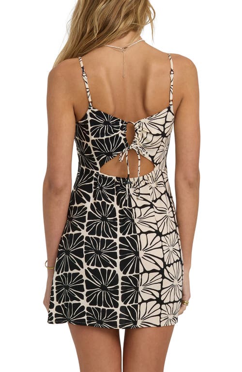 Billabong Heart Song Sleeveless Minidress In Animal Print