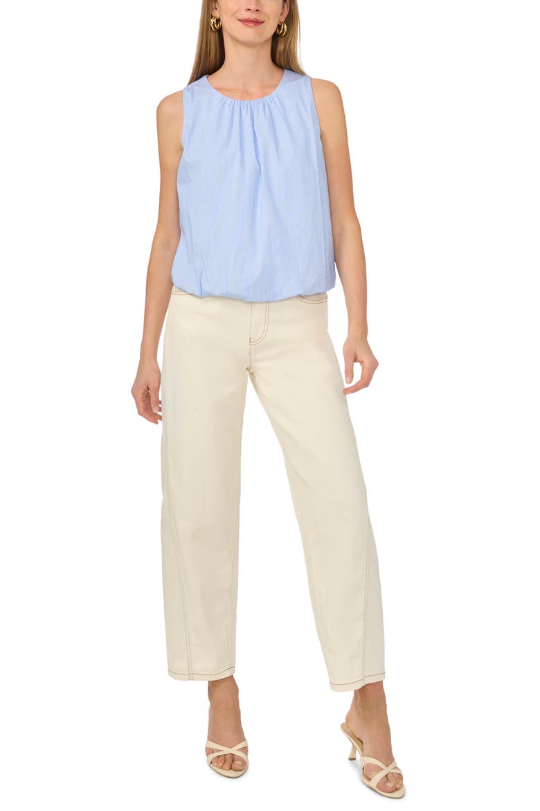 Stripe Sleeveless Top, Alternate, color, DUSK BLUE