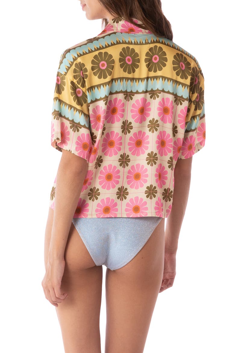 Octavia Crop Cover-Up Shirt, Alternate, color, OPEN WHITE