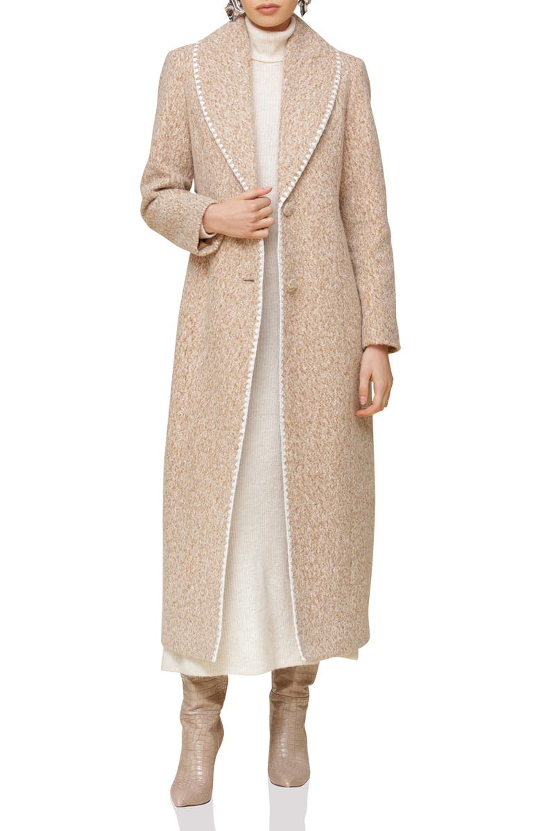 Avec Les Filles Blanket Stitch Coat, Main, color, 