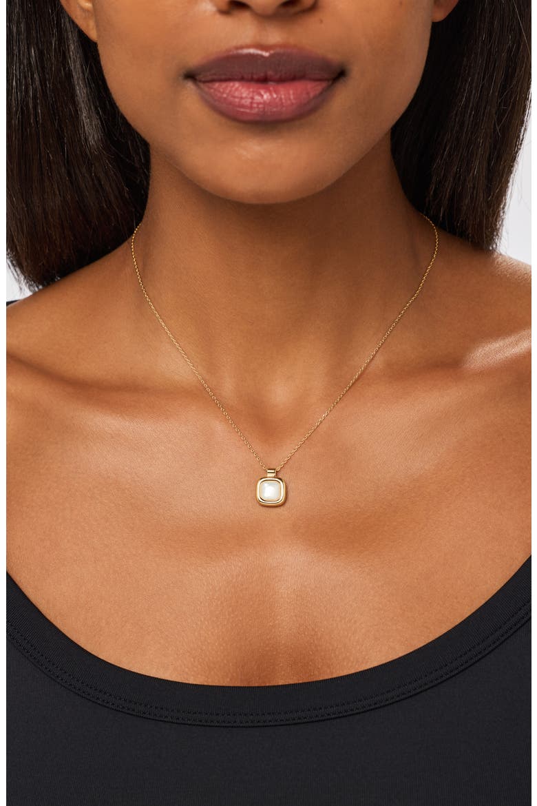 Clara Pendant Necklace, Alternate, color, GOLD / WHITE