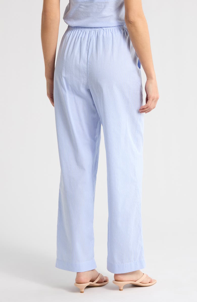 WAYF Sara Pull-On Cotton Pants, Alternate, color, Blue-Ivory Stripe