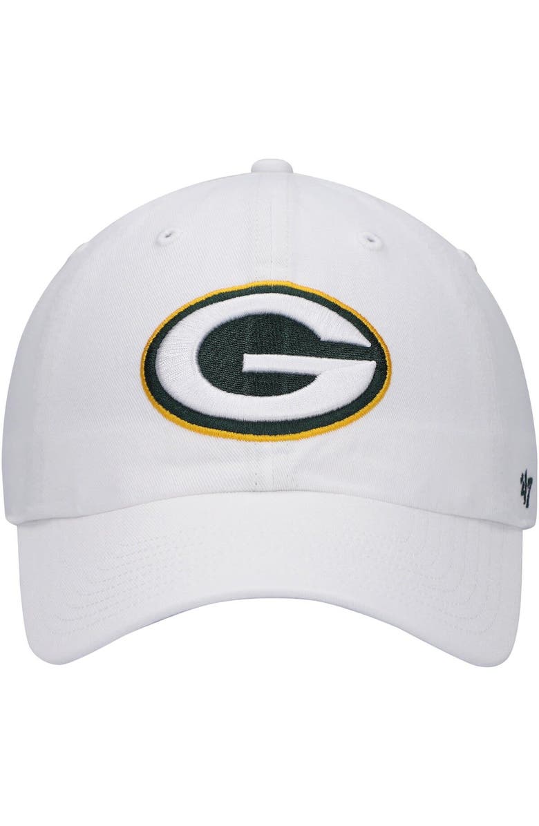 '47 Men's '47 White Green Bay Packers Clean Up Adjustable Hat, Alternate, color, 