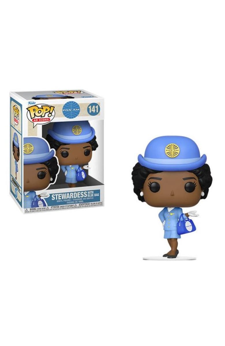 Funko Stewardess w/Blue Bag (Pan Am) Funko Pop!, Main, color, Blue