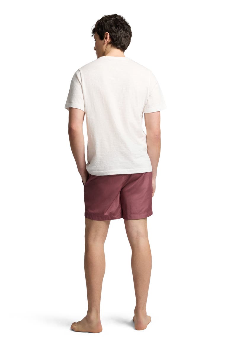 Classic Charles 5" Swim Trunk, Alternate, color, Berry
