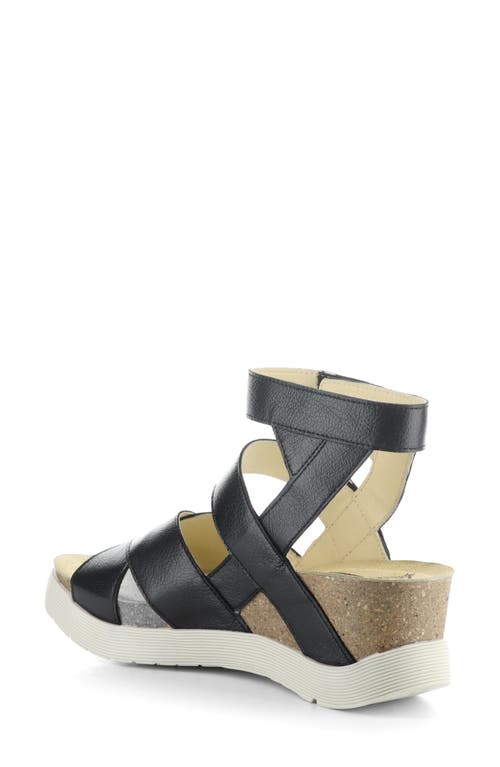 Shop Fly London 'wege' Leather Sandal In Black