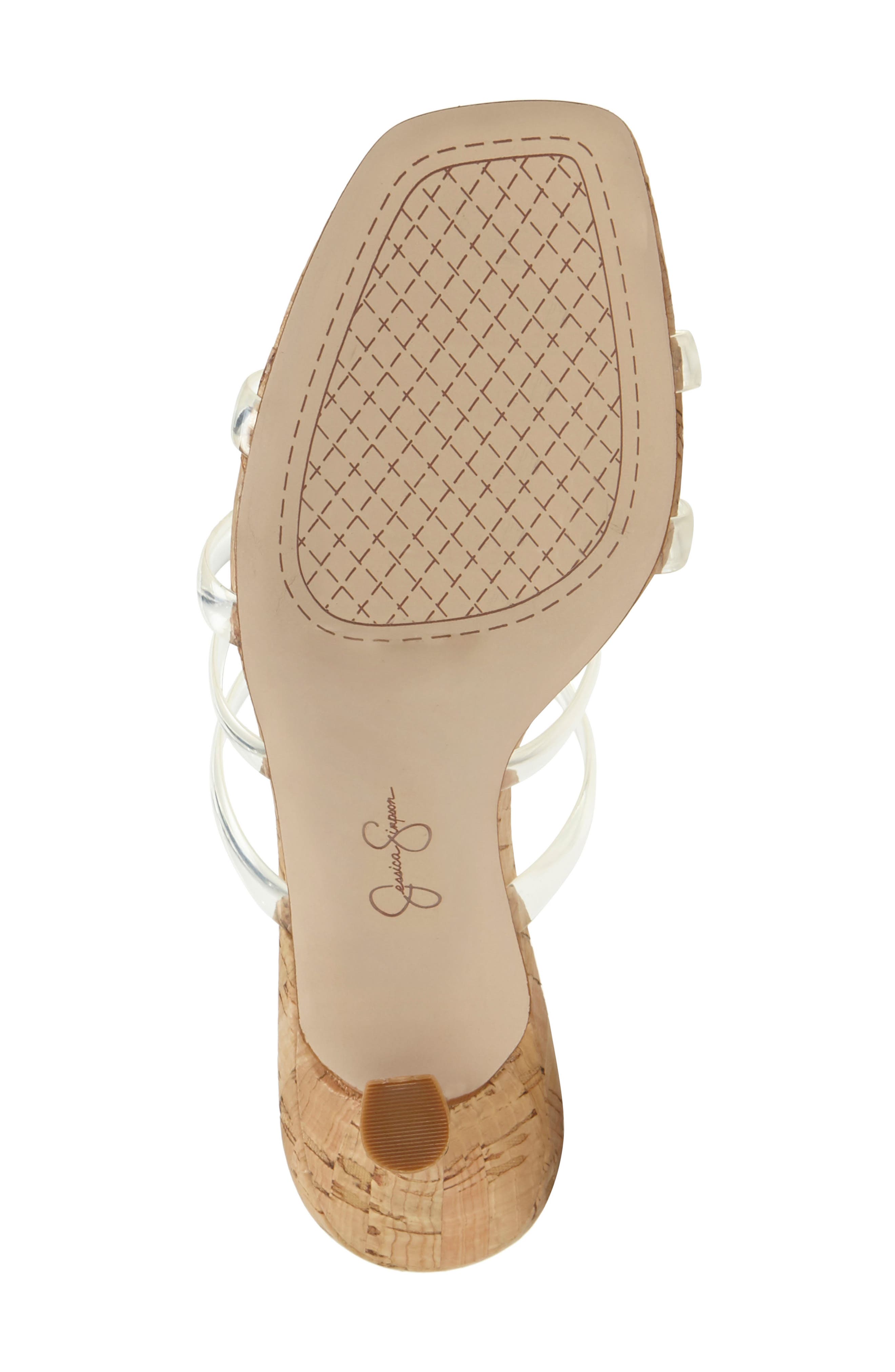 Oniela Clear Strap Slide Sandal, Alternate, color, CLEAR