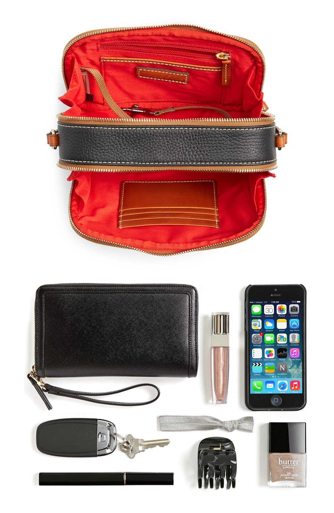 Dooney & Bourke 'Sawyer' Leather Crossbody Bag, Alternate, color, 