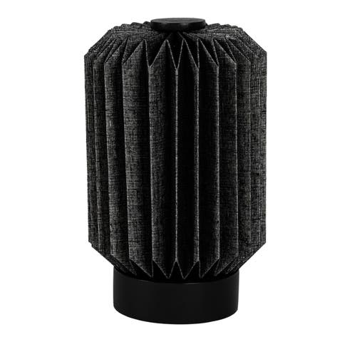 Banks Modern Minimalist Paper Pleated Column Accent LED Table Lamp