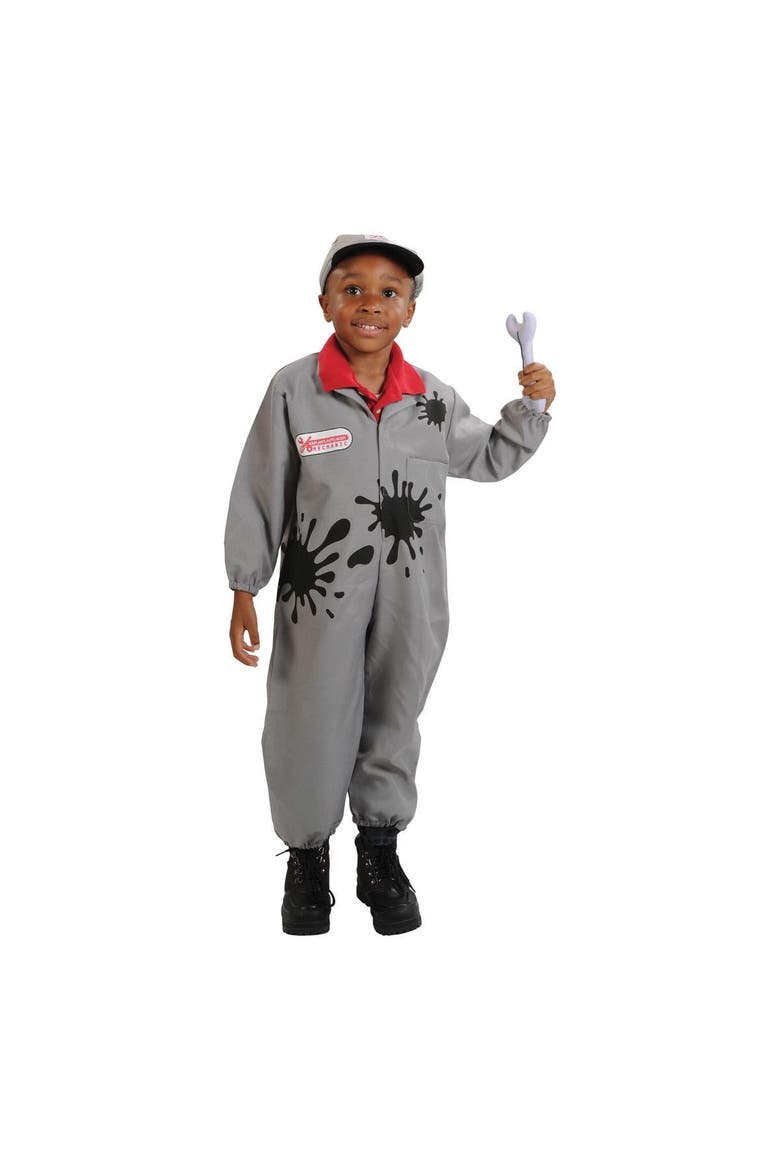 Gray Kids Mechanic Garment Career Dress Up, Alternate, color, Gray