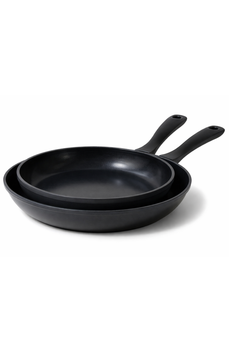 Alva Energy 8" & 11" Ceramic Nonstick Frying Pan Set, Main, color, Black