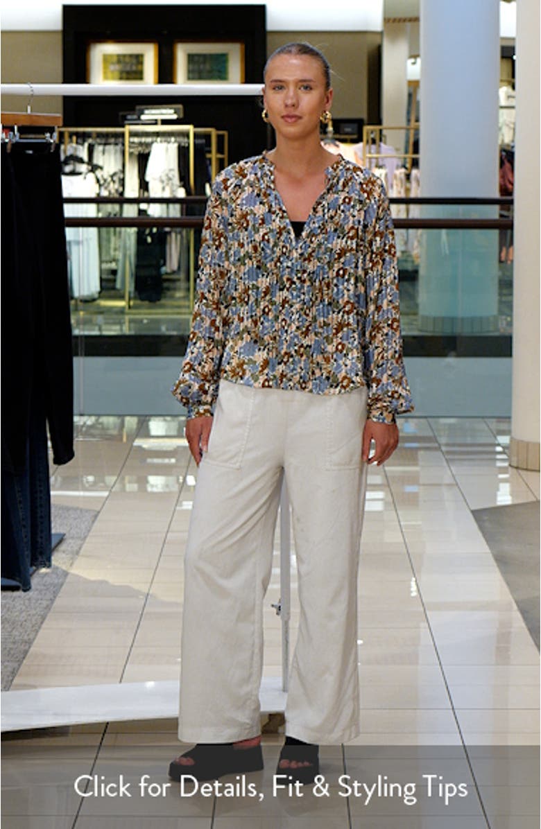 Linds Pleated Silk Top, sales video thumbnail