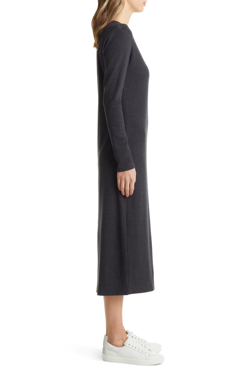 Caslon<sup>®</sup> Long Sleeve Henley Dress, Alternate, color, 