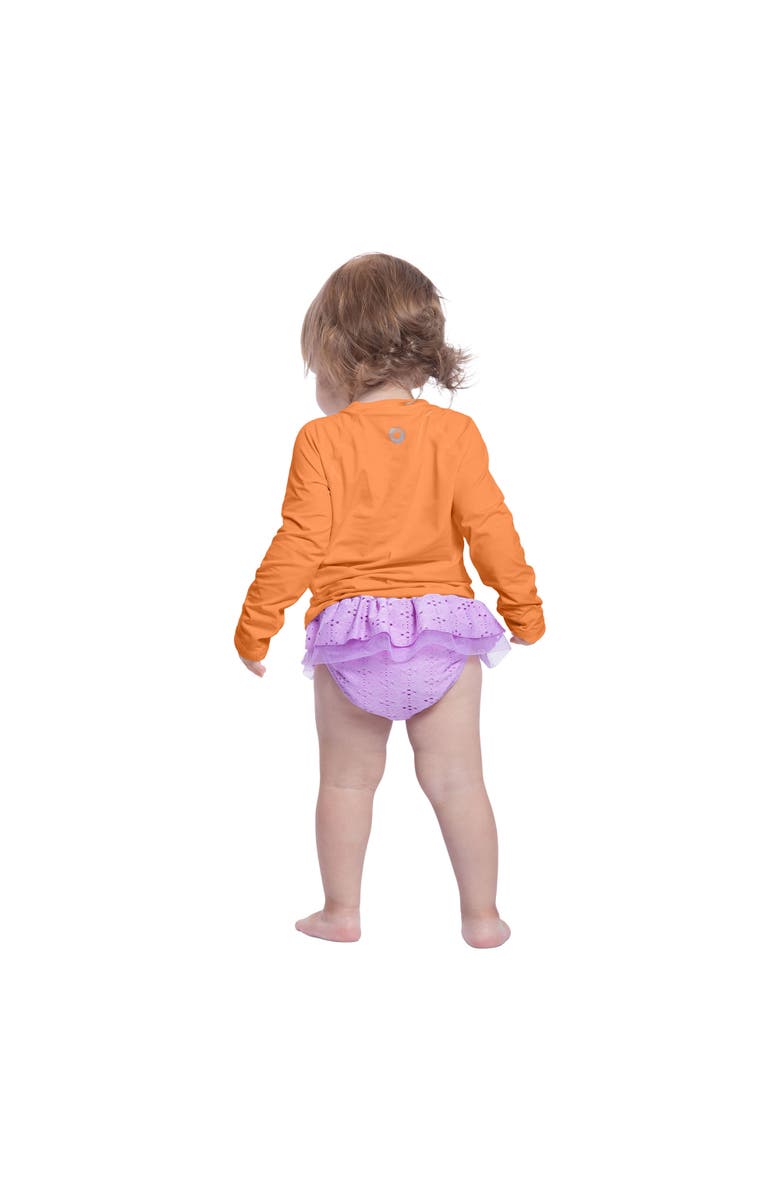 BloqUV Toddler's Crew Neck Top, Alternate, color, Tangerine