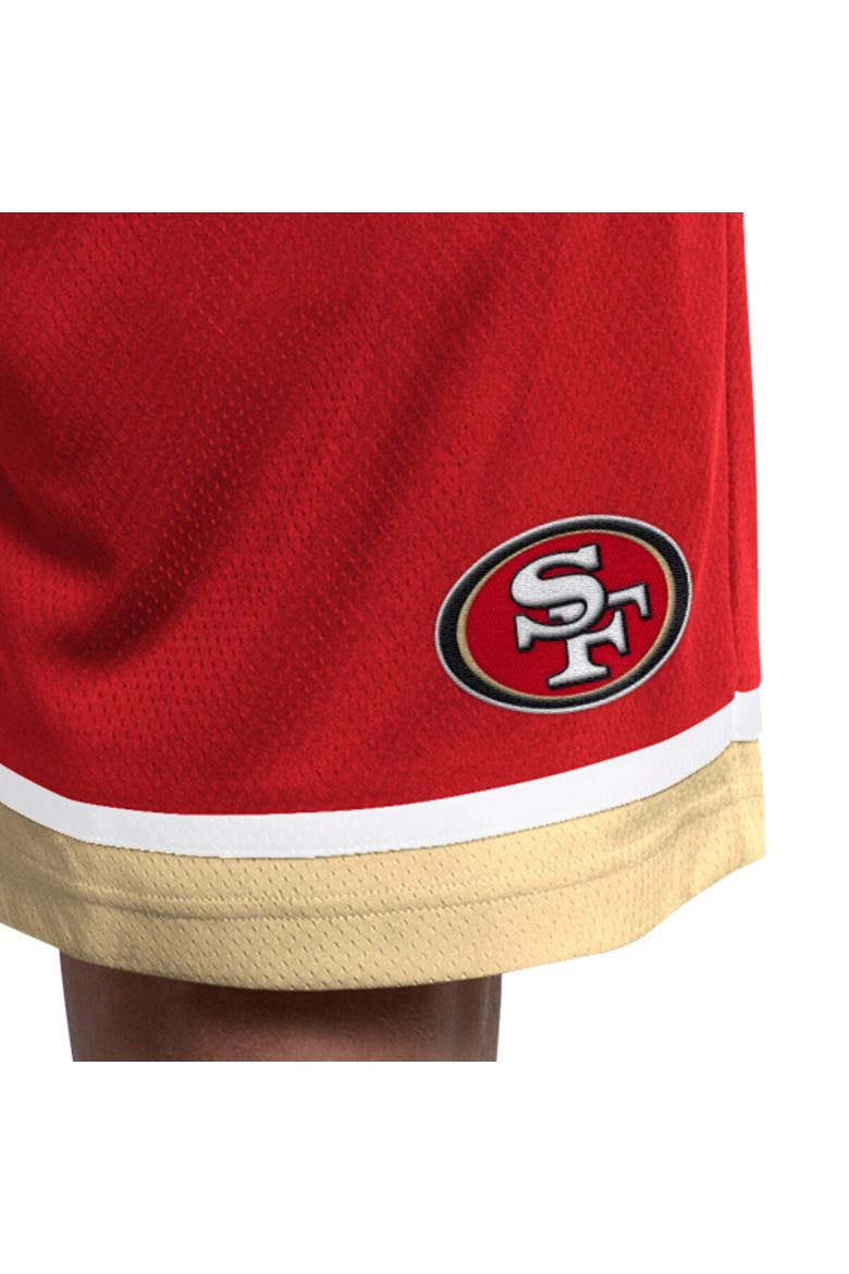 Men's Starter  Scarlet San Francisco 49ers Power Play Mesh Shorts, Alternate, color, Scarlet