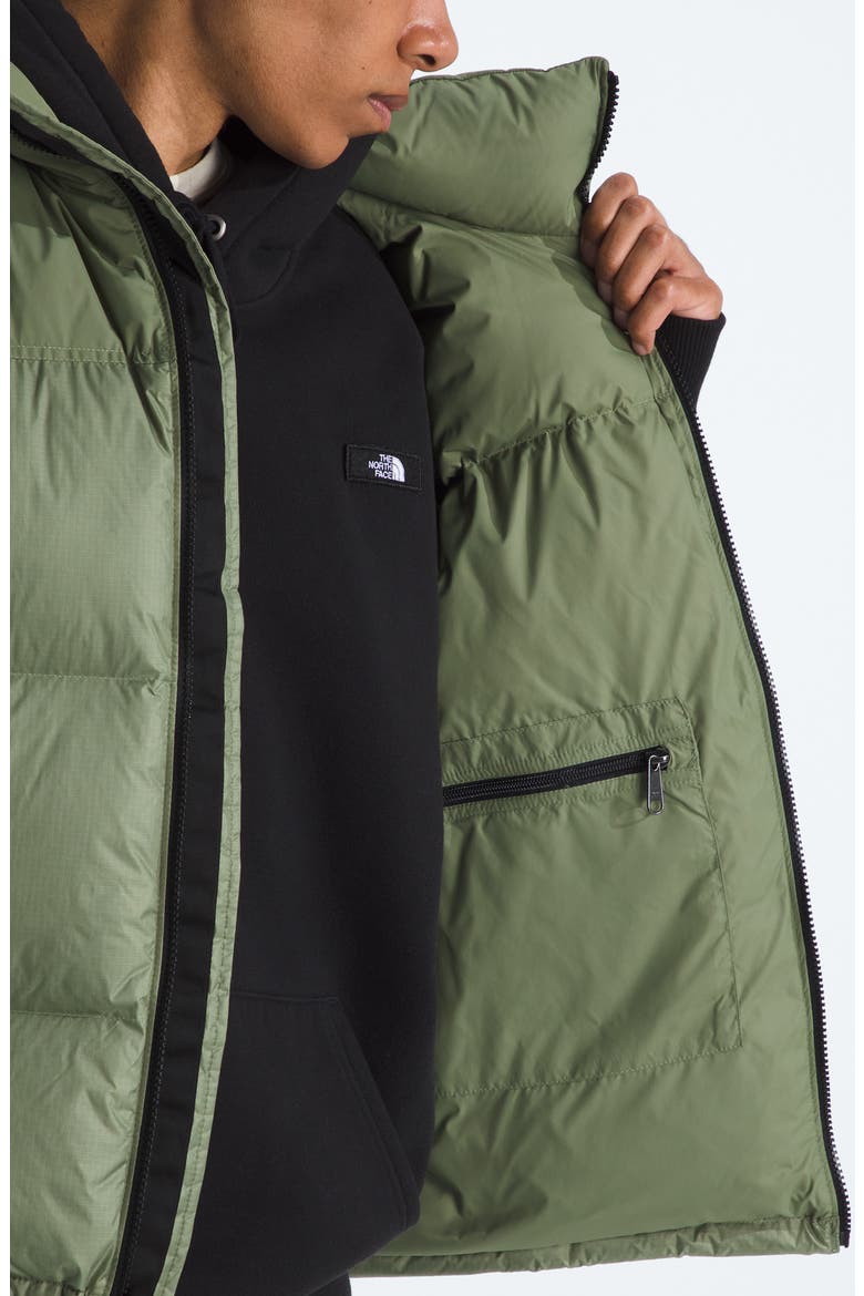 1996 Retro Nuptse Water Resistant Down Puffer Vest, Alternate, color, BARK MIST